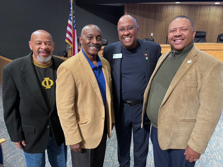 Ray Harvin, Commissioner Watkins, Anthony Lee and Bobby Richburg.