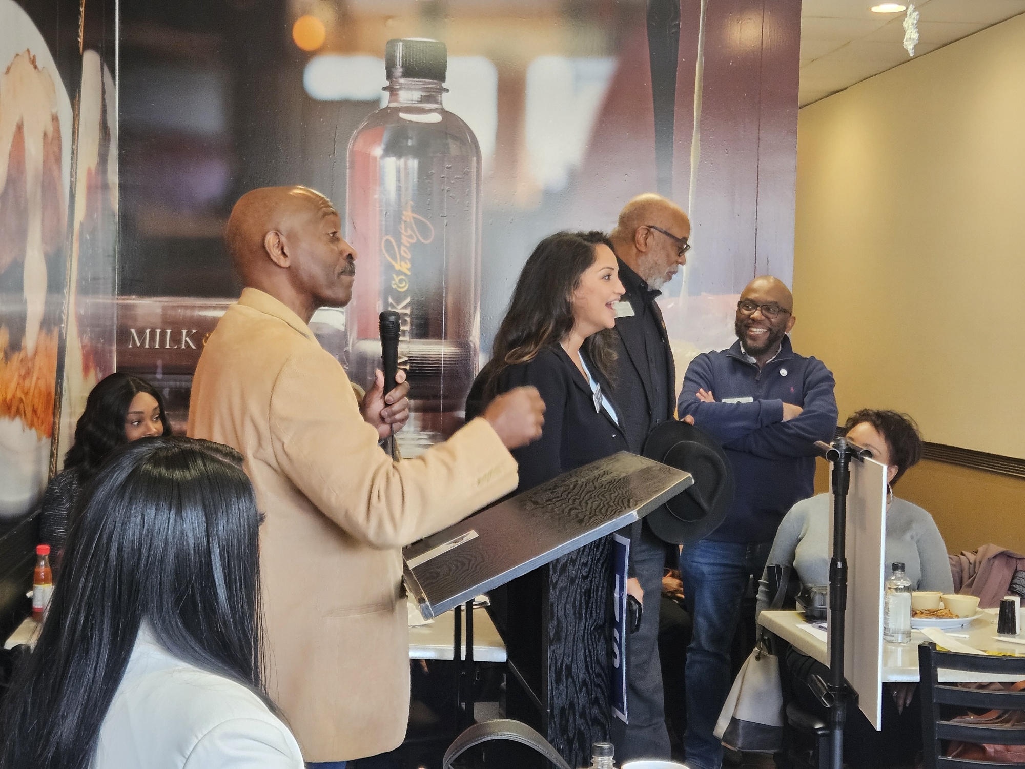 Ray Harvin, State Representative Dewey McClain and State Represent Segun Adeyina