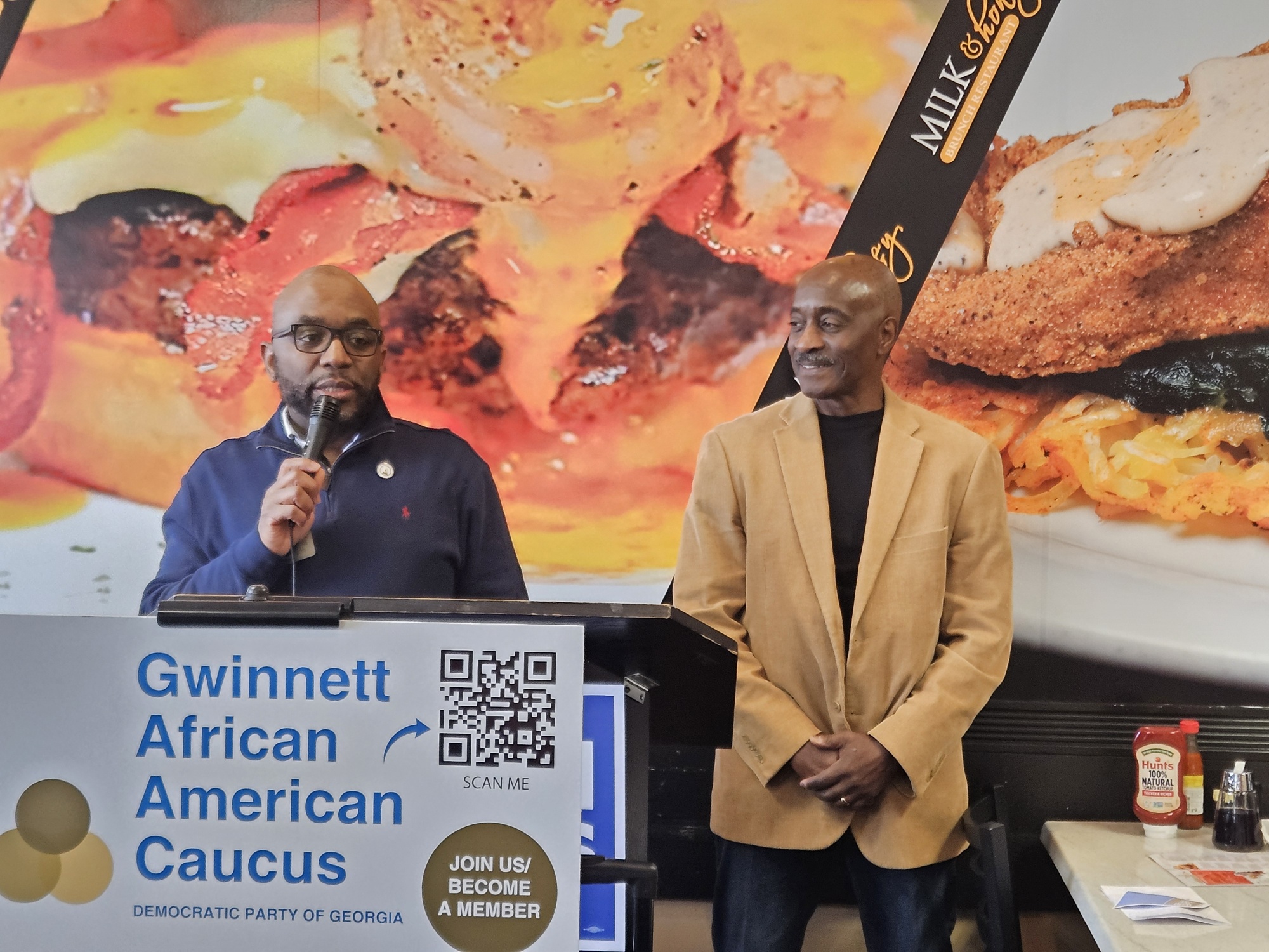 State Representative Segun Adeyena and Ray Harvin