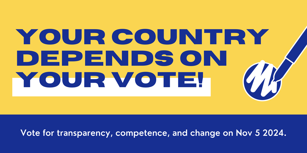 Your country depends on your vote