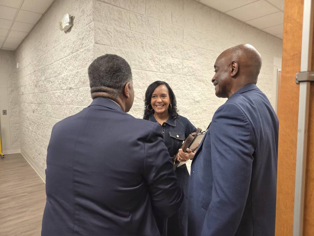 Keisha Lance Bottoms, John Moye and Ray Harvin
