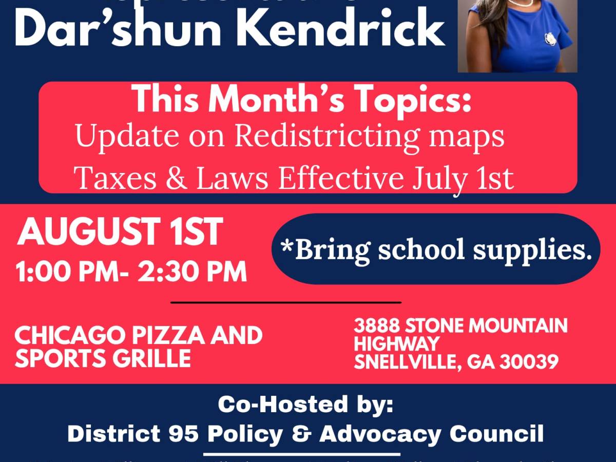 Pizza & Politics with Rep. Kenrick